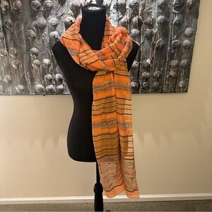⭐️ Italian Striped Orange Scarf